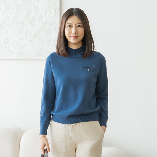 마담4060 엄마옷 니트 데일리 중년여성 세렌반폴라-YKN2601016