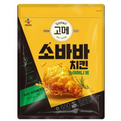 CJ제일제당 고메 소바바치킨 소이허니봉 650g (2개)_이미지