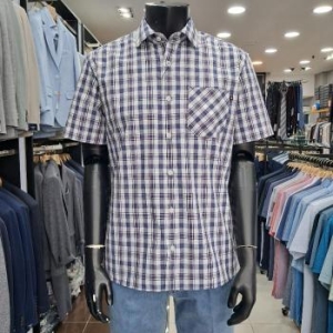 런던포그 HL01 기본에리 일자체크셔츠67 기본에리 체크반팔셔츠 Lpa3a567 S38293820