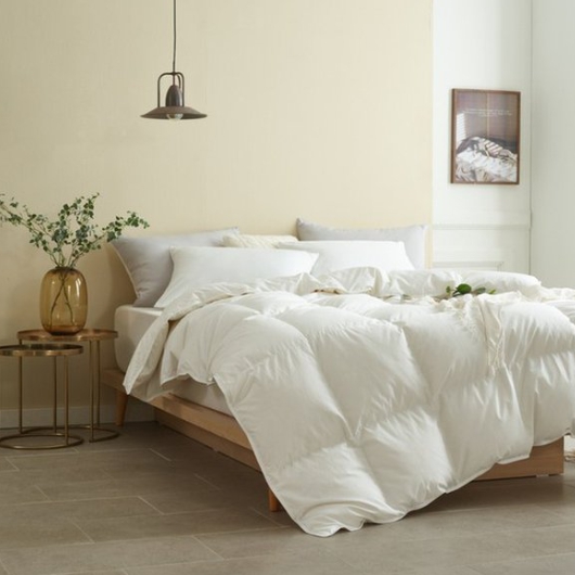 폭스베딩 사계절용 시베리아 솜털80% 숨 쉬는 텐셀 구스 이불 (퀸 Q)_이미지