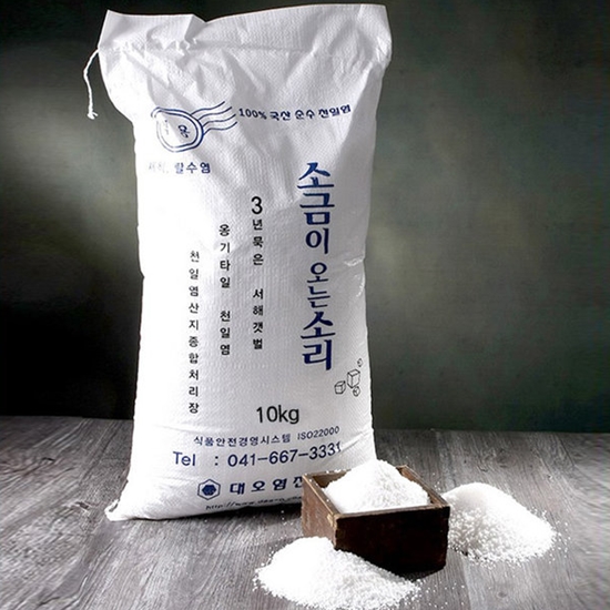 소금이오는소리 3년 간수뺀 세척 천일염 10kg (1개)_이미지