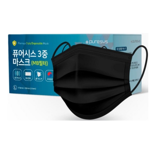 퓨어시스 3중 마스크 대형 블랙