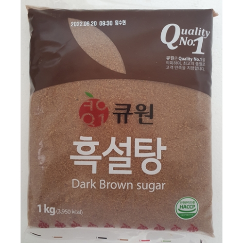 큐원 흑설탕 1kg (18개)_이미지