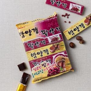 크라운제과 밤<b>양갱</b> + 팥<b>양갱</b> 10개입 500g