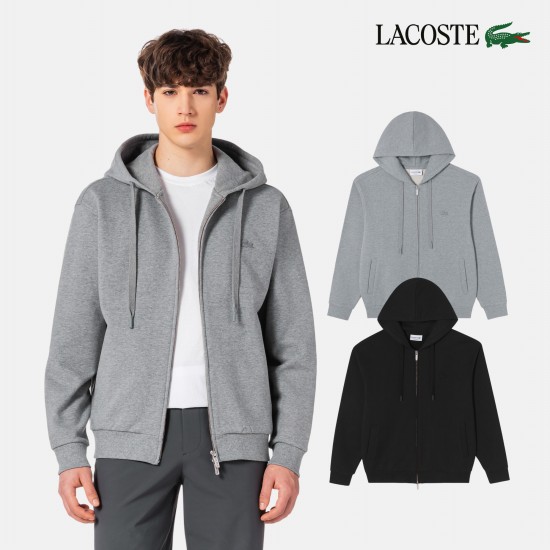 남성 프렌치 테리 베이직 후드 집업 SH317E-56G 5H1 멜란지차콜_이미지