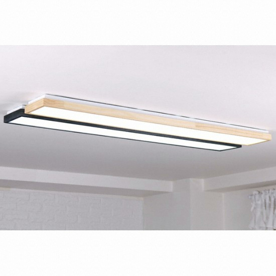 대림라이팅 LED 블랙 우드 주방등 50W_이미지