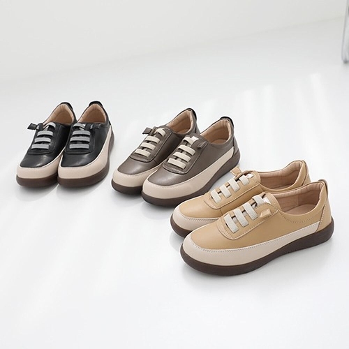 제이슈 소가죽 디바이 밴드 스트링 스니커즈_이미지