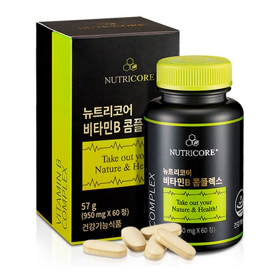 다움 뉴트리코어 비타민B 컴플렉스 1000mg 60정 (4개)