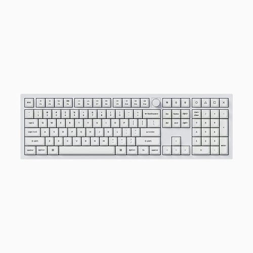 Keychron Q6 노브 화이트 핫스왑 알루미늄 커스텀 (적축)