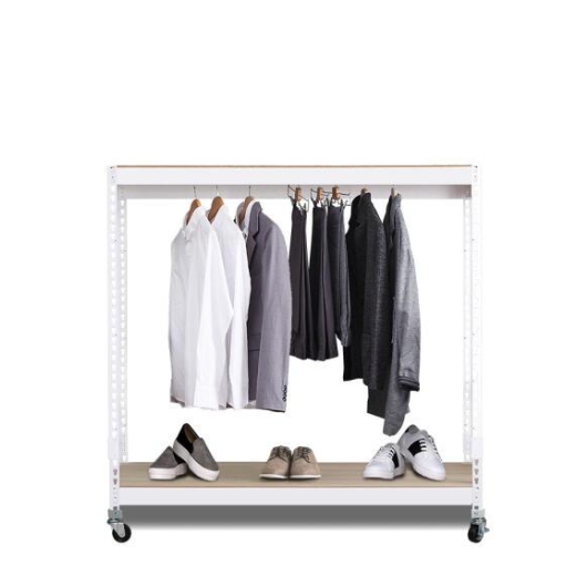 스피드랙 이동식행거 2단1봉 트롤리 시스템행거 1100x400 (90cm(높이))_이미지