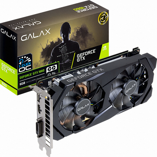 갤럭시 GALAX 지포스 GTX 1660 BLACK D D5 6GB_이미지