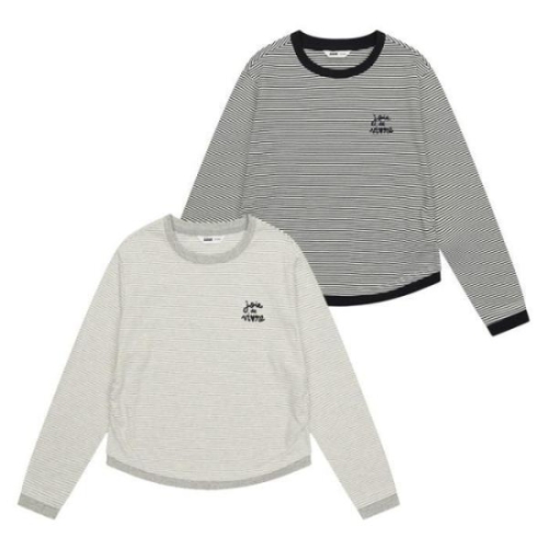 주니어 HC17 래이어드 셔링 스트라이프티1 티셔츠 26s5451 S45904125