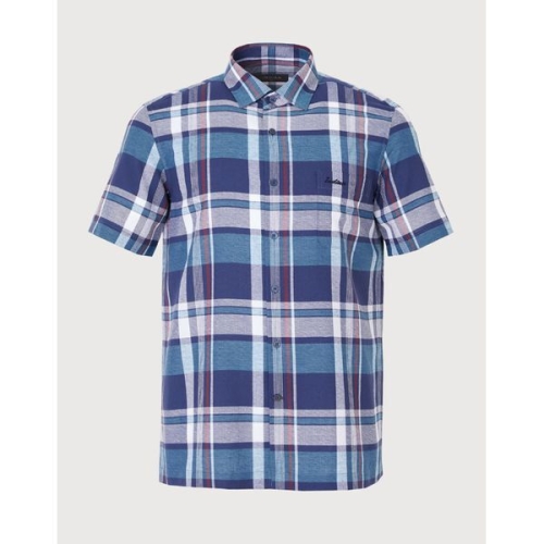 인디안 빅체크 반팔셔츠_MITNS3M3321_이미지