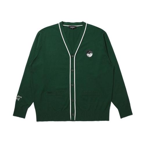 말본골프 베이직 V넥 가디건 M5121PKO03GRN_이미지