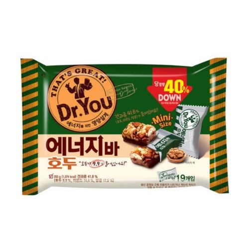 오리온 닥터유 에너지바 미니 200g (2개)