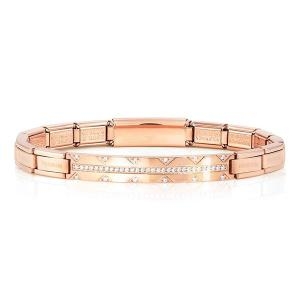 팔찌 트렌드세터 뉴욕 스마티 스틸 로우 큐빅 Rose Gold 남자 여자 팔찌 021152/011