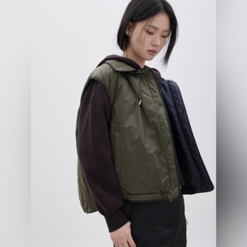 ZOOC 카라 디테처블 리버시블 패딩 베스트 Z261PSG802