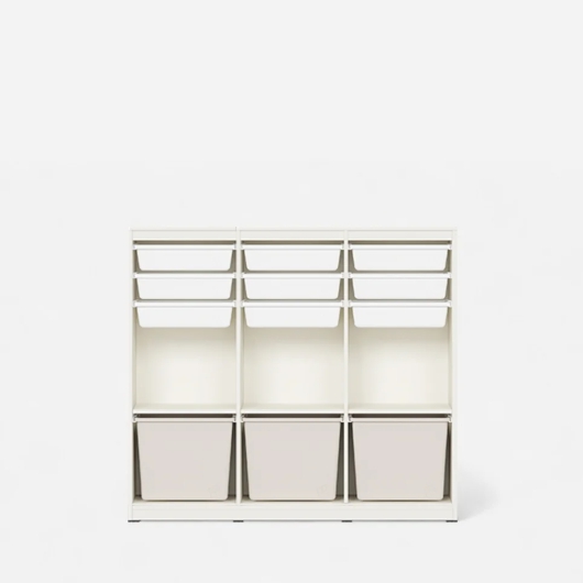 샘키즈 1단 미니박스 수납책장 1305 크림오트밀