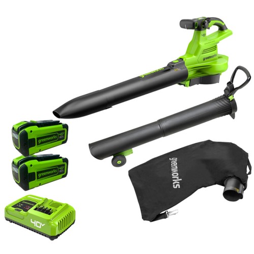 그린웍스 G-MAX 40V 505 브로워 2404073 (8.0Ah, 배터리 2개)_이미지