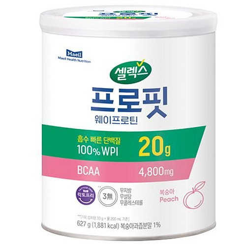 셀렉스 프로핏 웨이 프로틴 복숭아 627g이미지입니다. 누르면 해당 게시물로 새창이동합니다.