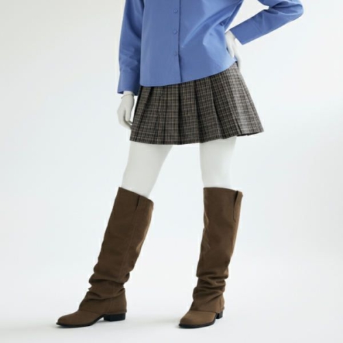 이랜드 미쏘 체크 플리츠 미니 스커트_MIWWHF904C 598119