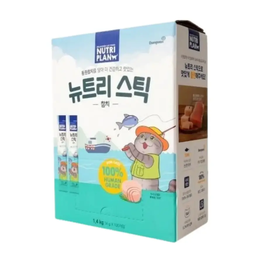 뉴트리플랜 캣 뉴트리스틱 참치 1400g (14g x 100p) (1개)_이미지