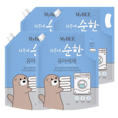 마이비 피부에 순한 유아세제 리필 2.1L (4개)_이미지
