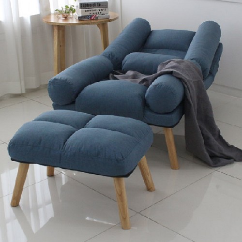 오에이데스크 비바체 패브릭 리클라이너 1인용 (스툴포함)_이미지