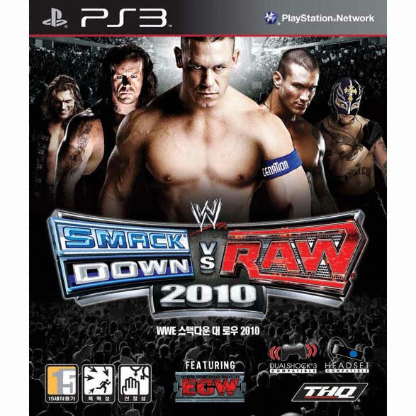 THQ WWE 스맥다운 대 로우 2010 PS3