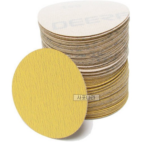 사포나라 2인치 원형사포 벨크로 600방 (10장)
