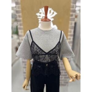 LK 레이스 뷔스티에 티셔츠 LK31E4ST504X
