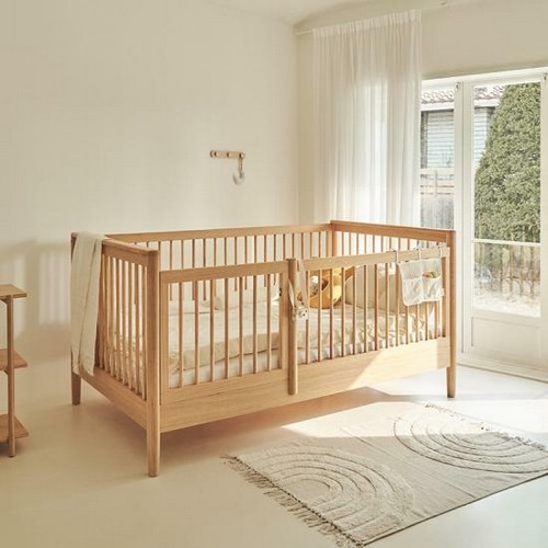 슬로우알레 바우 키즈 원목 가드형 데이베드 침대 SS (매트별도)