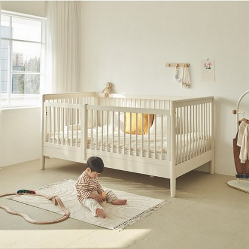 슬로우알레 바우 키즈 원목 가드형 데이베드 침대 SS (매트별도)_이미지