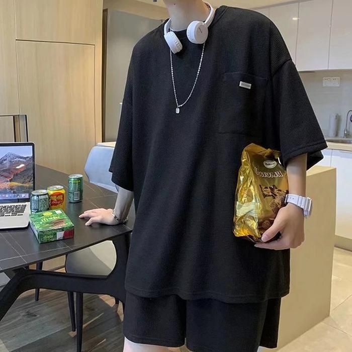 더블디 남성 캐주얼 스트릿 오버핏 스타일 셋업 세트 IS-SS60 11685089A