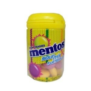 농심 멘토스 사워믹스 바틀 120G_이미지