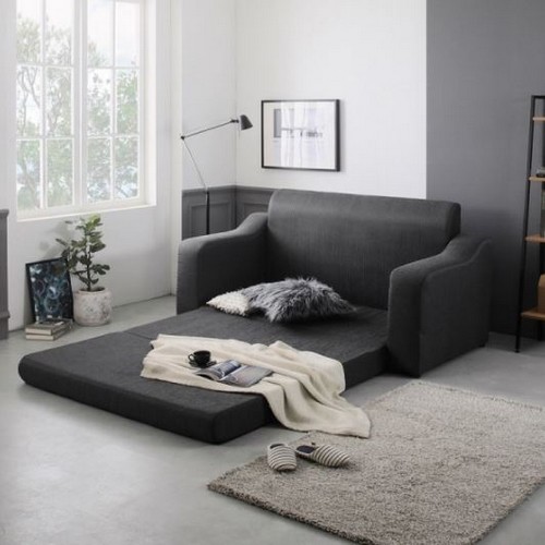 서광퍼니처 레이나 접이식 패브릭 소파베드 3인용