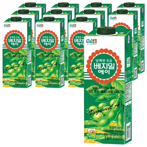 정식품 담백한 베지밀A 950ml (12개)_이미지