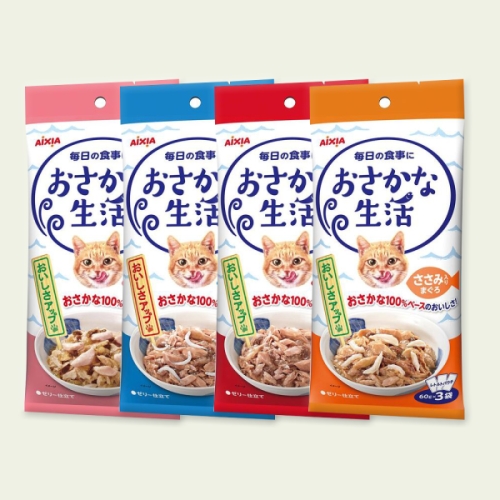 아이시아 생선생활 전갱이가 들어간 참치 파우치 OS-5 180g (60g x 3p) (1개)