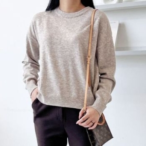 모던 여성 캐시미어 니트 라운드 여자 니트티 스웨터 WD29D55 35127088