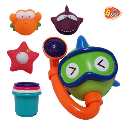 비앤씨 고래샤워기 아기목욕 장난감