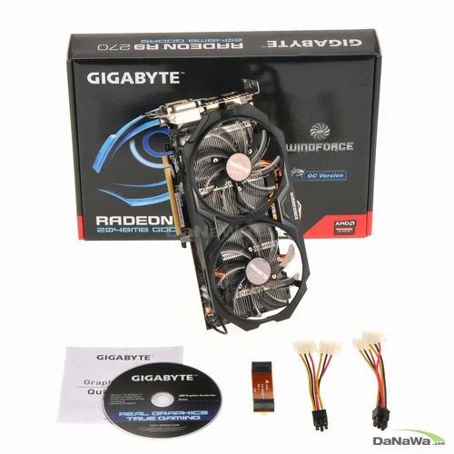 GIGABYTE �󵥿� R9 270 UDV D5 2GB WINDFORCE 2X