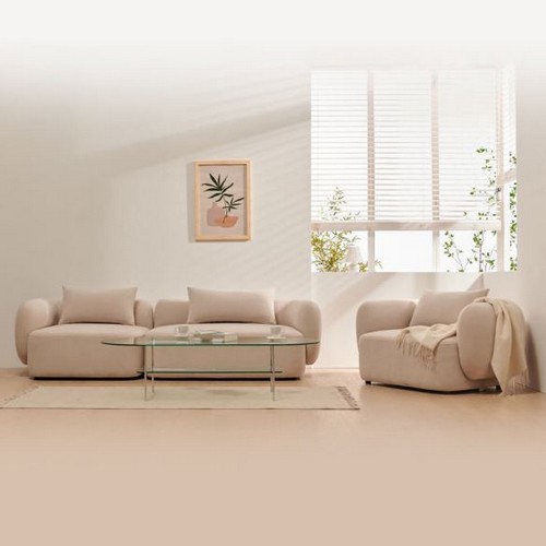 소이 젠 모듈형 아쿠아텍스 패브릭 소파 1+3인용