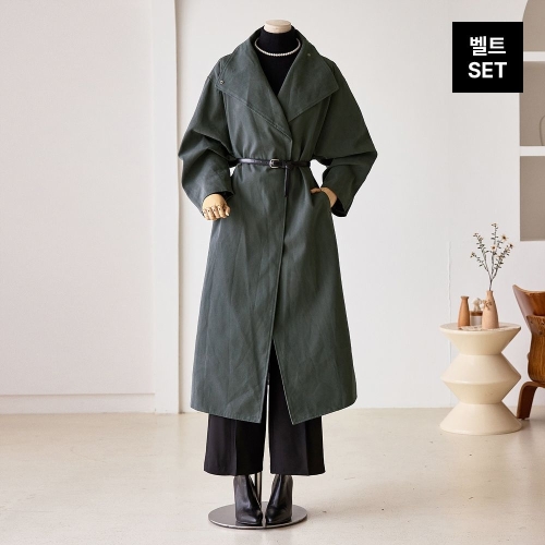 커스텀에이블 벨티드 하이넥 오버핏 롱코트_T2510CT605C_이미지