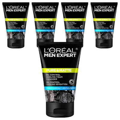 로레알파리 퓨어 앤 매트 오크 차콜 아이시 이펙트 폼 100ml (5개)_이미지
