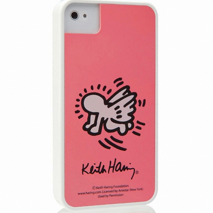 아이커버 DUES KEITH HARING WHITE SERIES- SNOW PINK (아이폰4/4S)_이미지
