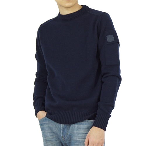 CP컴퍼니 메트로폴리스 시리즈 메리노 울 남성 니트 네이비 15CLKN018A 005528A 888