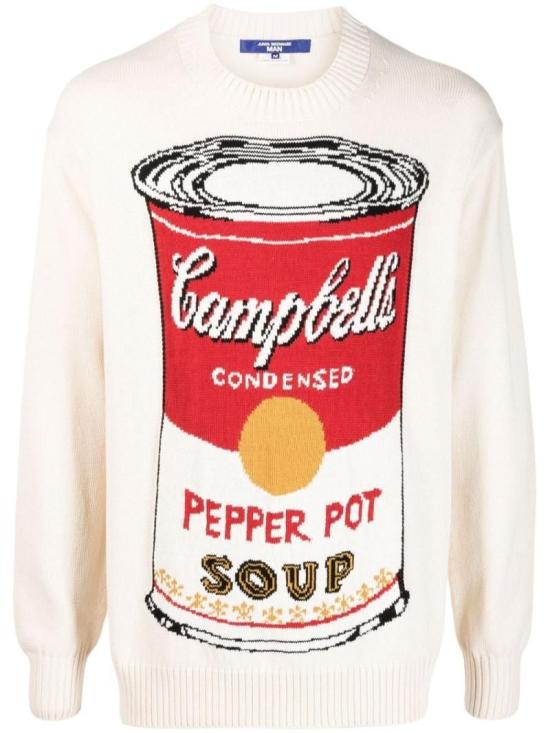 �ؾ߿�Ÿ���� Pullover Sweater OFFwhite WKN004S23 OFFwhite Andy Warhol Campbell Intarsia