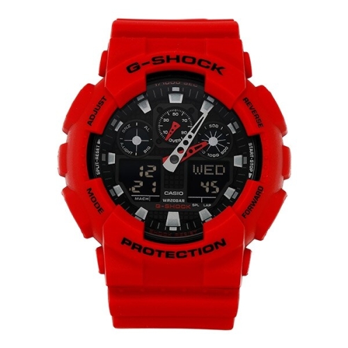 G-SHOCK 남성 빅페이스 범블비 버닝 레드 시계_GA-100B-4이미지입니다. 누르면 해당 게시물로 새창이동합니다.
