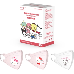 엣지 산리오 아트심볼 컬러 마스크 소형 30개입 1개 헬로키티