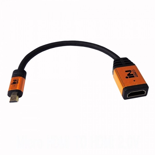 인네트워크 IN-MH2GF015M Micro HDMI to HDMI 젠더 (0.15m)